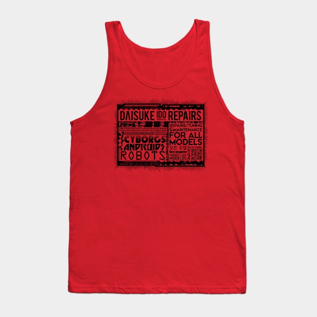 Daisuke Ido Repairs Tank Top by Silurostudio